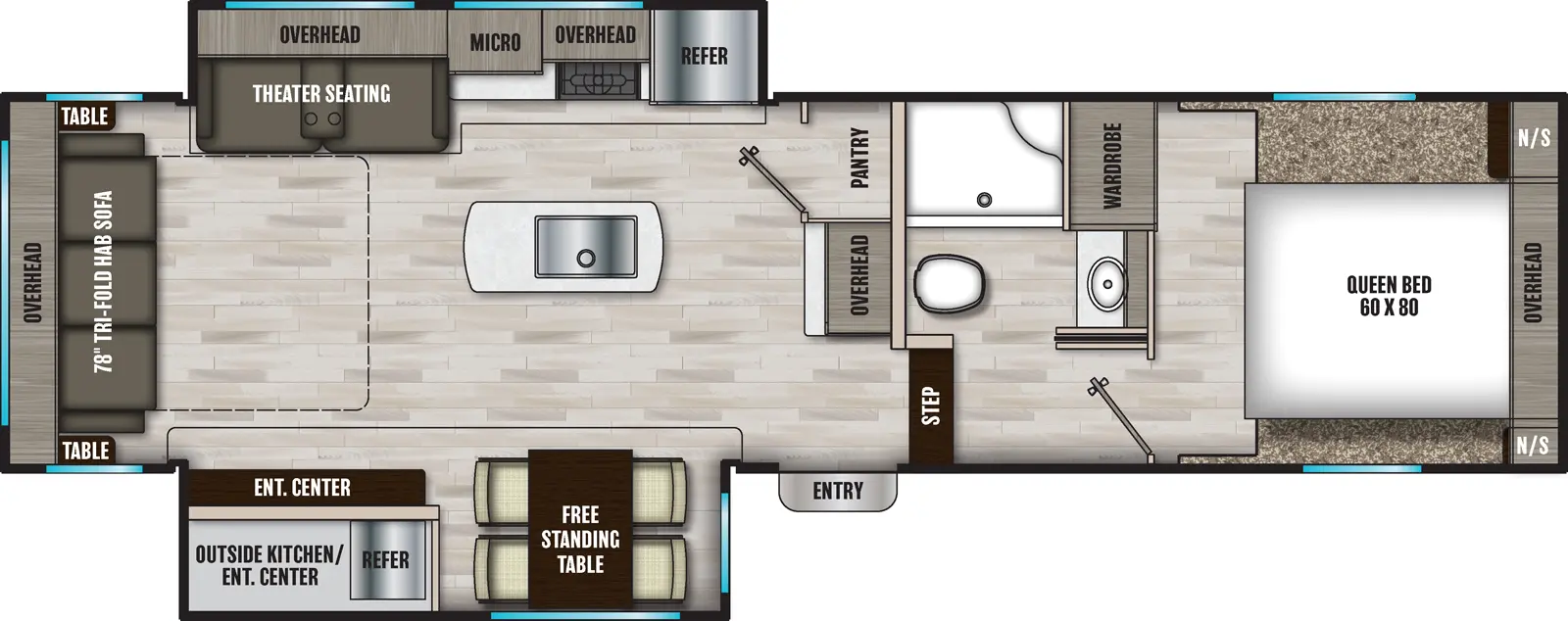 Phoenix 284RL Floorplan